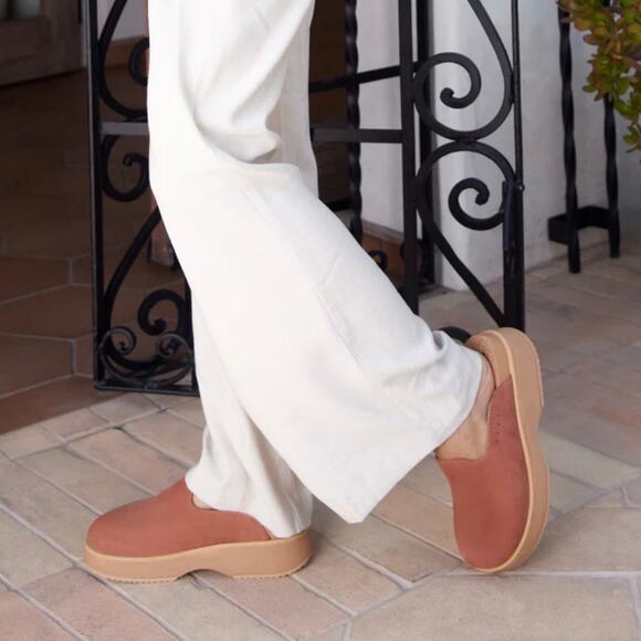 Reef Vista Skye Women's Walnut Suede Leather Platform Clog Size 10 Comfy Boho - Picture 1 of 12